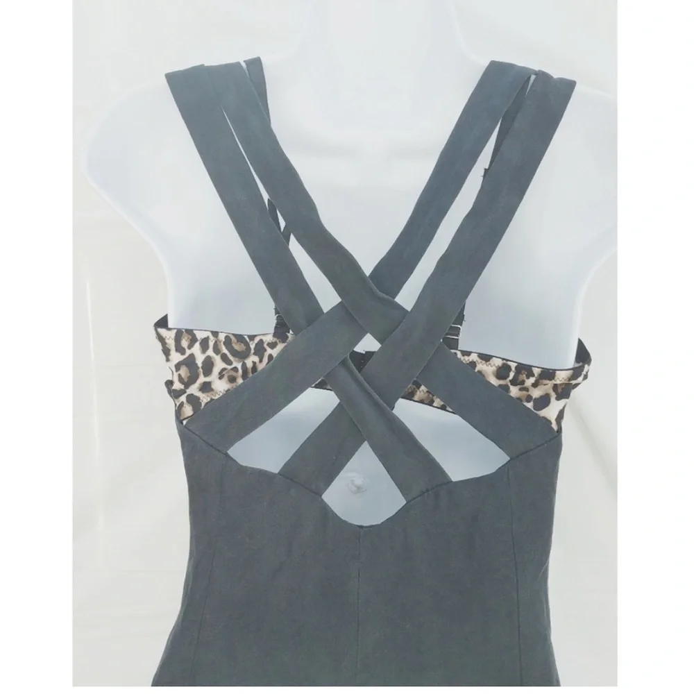 Vintage 100% Silk Mini Dress - Picture 2 of 11